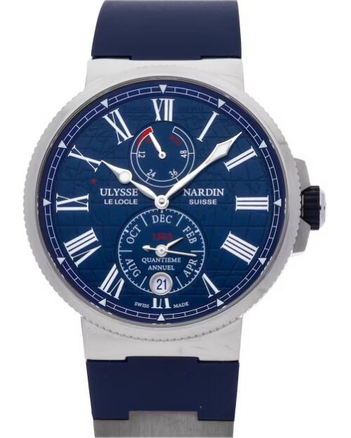 Review Best Ulysse Nardin Marine Annual Calendar Cayman Islands 1133-210/43-CAY watches sale - Click Image to Close